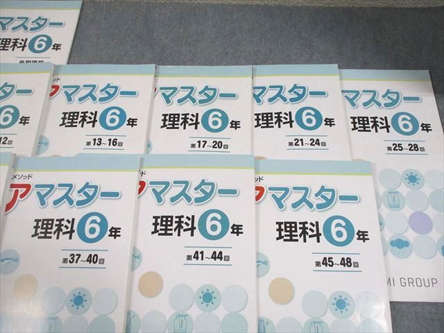 SAPIX サピックス 小6 理科 コアマスター 夏期講習 通年セット 2021 計