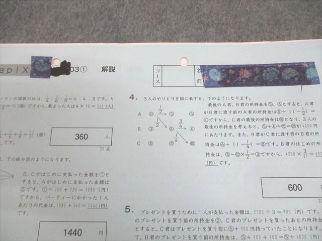 SAPIX サピックス 小6 算数 慶應コース SS特訓 Sunday SapiX SSKF-01
