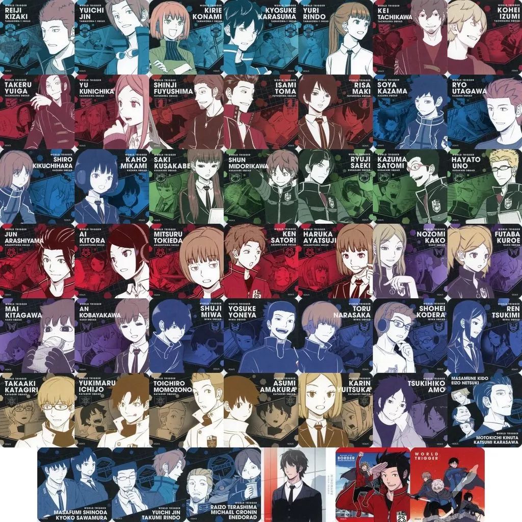 中古】コースター 全45種セット+BOX購入特典 「ワールドトリガー