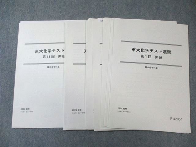 駿台 東大化学テスト演習 【計11回分】 2024 前期 010m0D - メルカリ