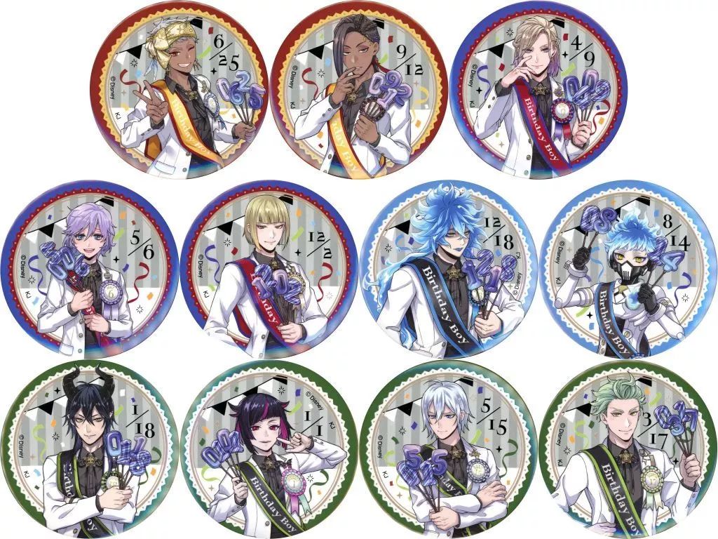 バッジ・ビンズ 全11種セット 「ディズニー ツイステッド