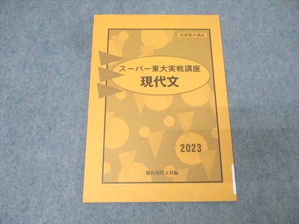 駿台/Z会 短期集中講座 東京大学 スーパー東大実戦講座 現代文 国語