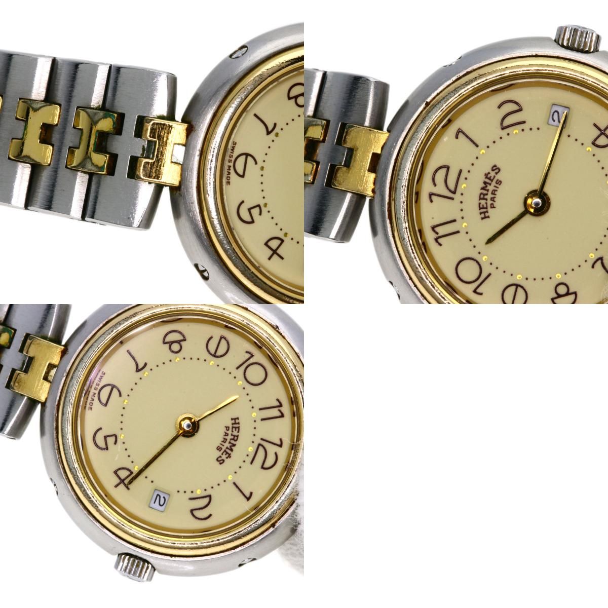 HERMES エルメス プロフィール 腕時計 SS SSxGP レディース [中古 
