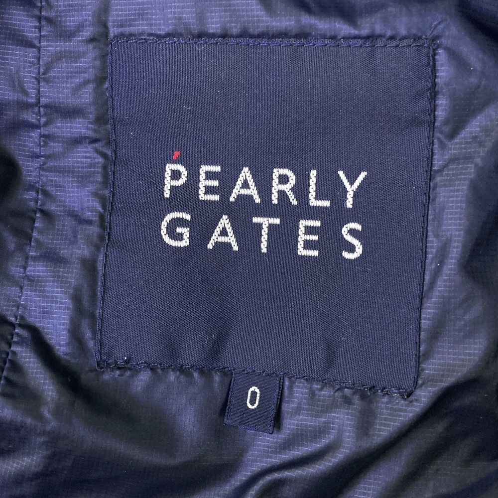 サイズ：0 PEARLY GATES パーリーゲイツ 2WAY ダウン ジップジャケット