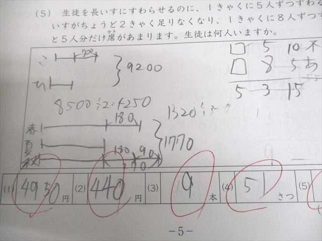 SAPIX サピックス 小4 算数 デイリー/スプリング/サマー/ウインター