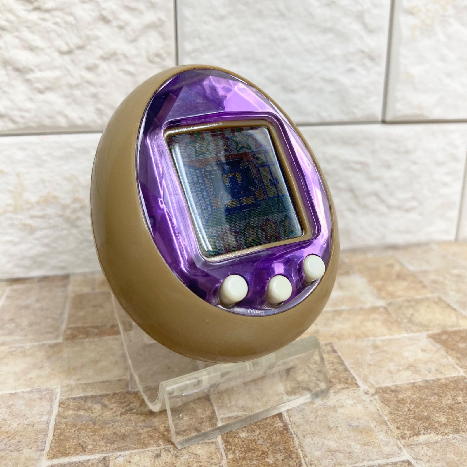 動作確認済】たまごっちID パープル 紫 本体 平成 レトロ 希少 レア