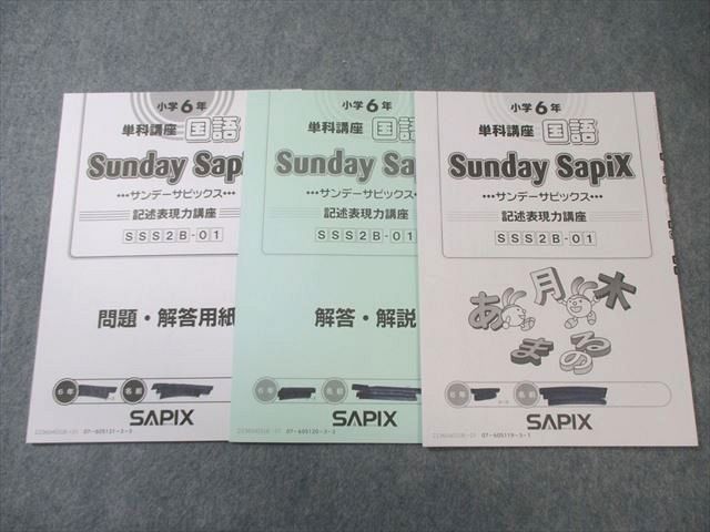 SAPIX 小6 サピックス SS特訓 国語 記述表現力講座 【全14回分フル