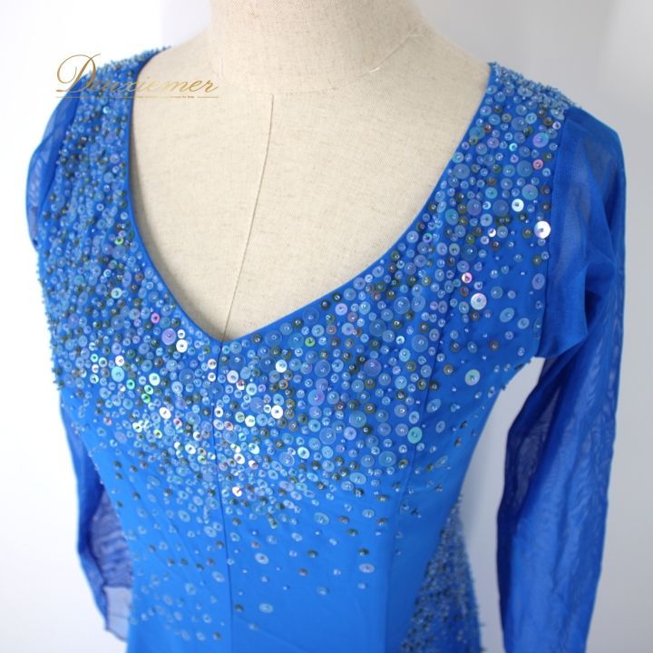 新品★ドレス★スタンダード★スムース★社交ダンス★パーティー★ロイヤルブルー★青 7d421108cee3c4057ffd72252388f3