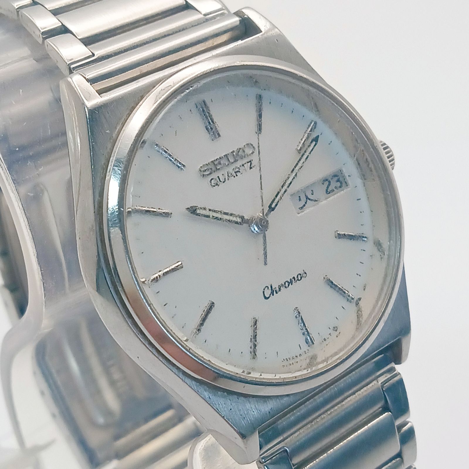 稼働 良品】1223-7SEIKO Chronos セイコー クロノス 8123 6130 メンズ 