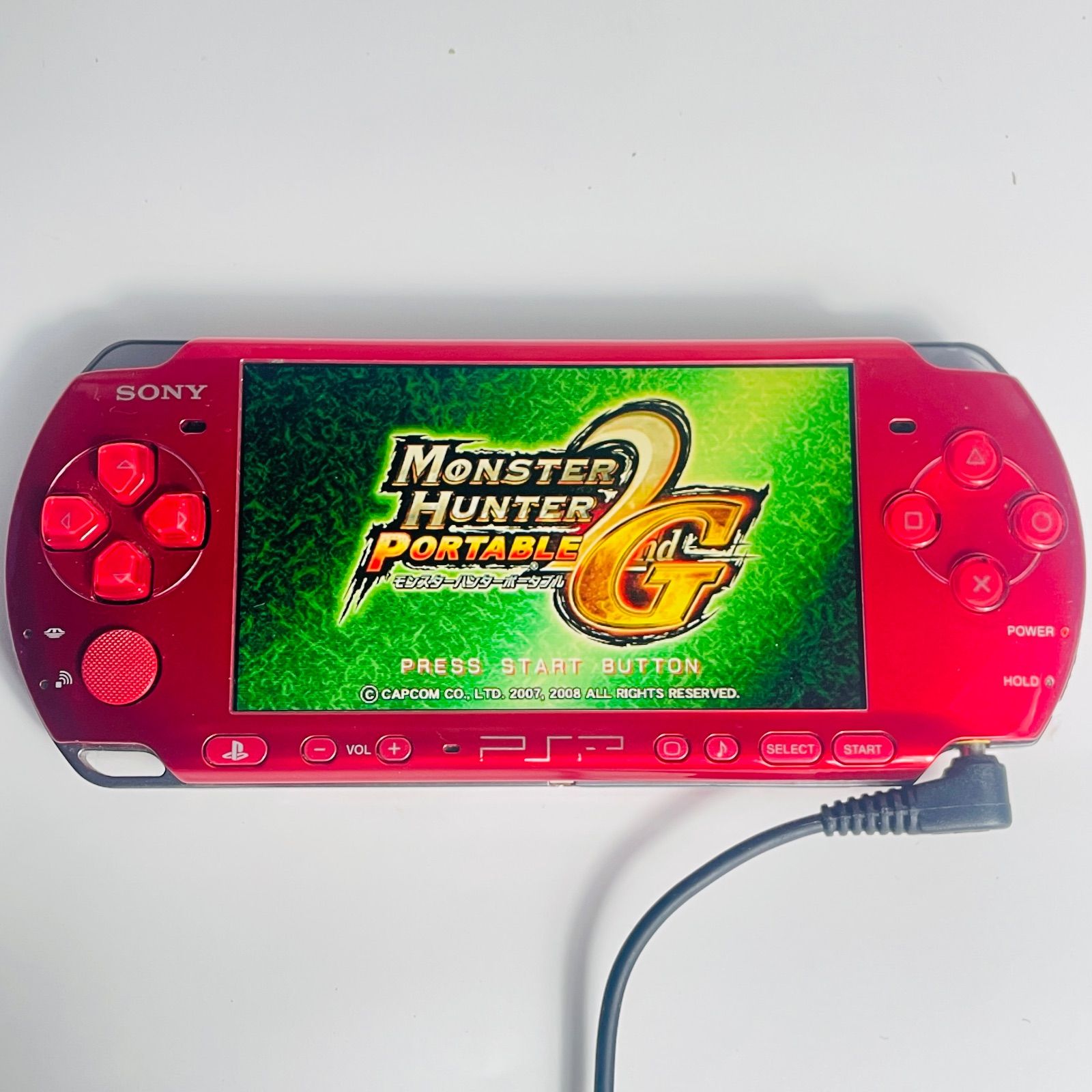 外観美品】PSP-3000 ラディアントレッド 本体のみ 動作確認済 SONY