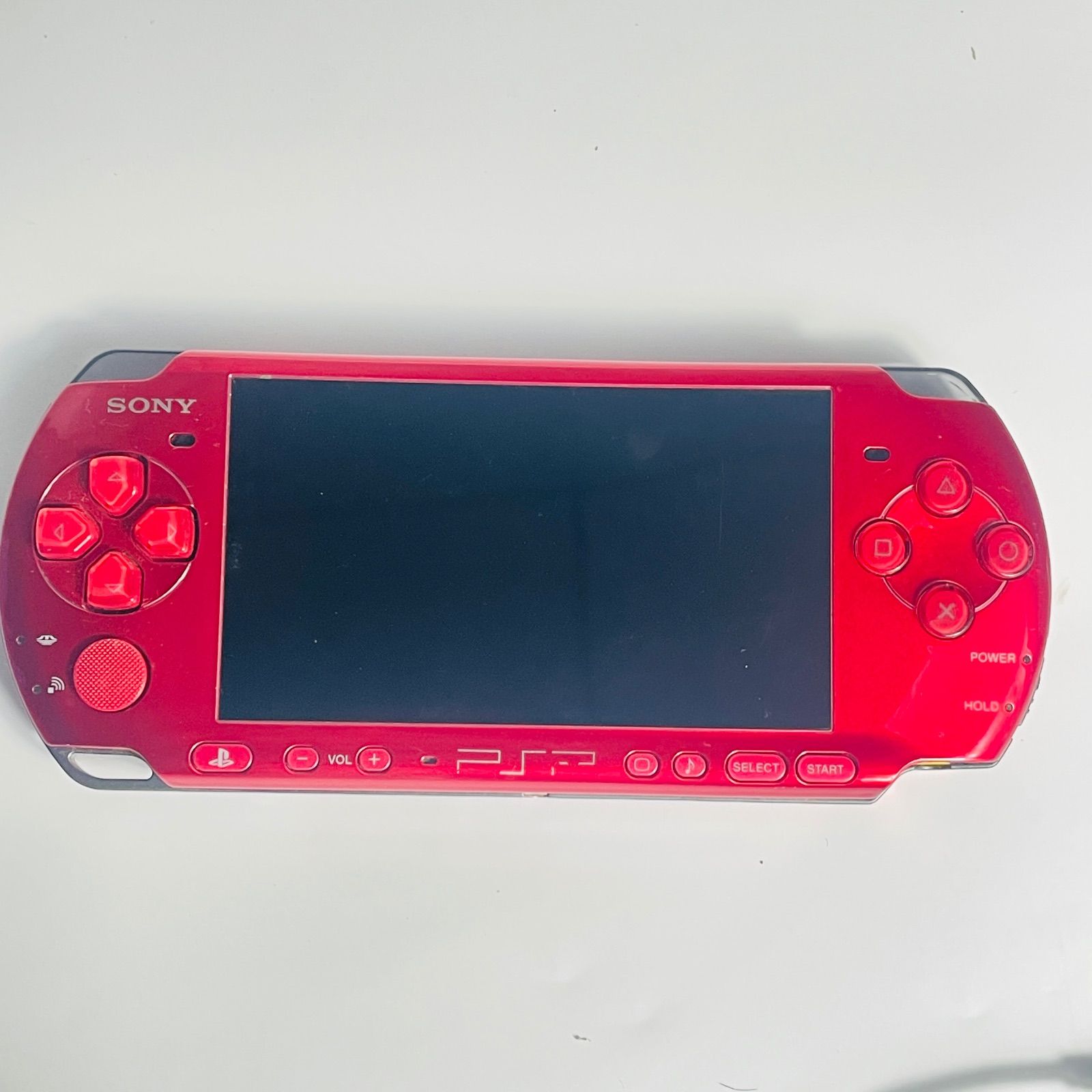 外観美品】PSP-3000 ラディアントレッド 本体のみ 動作確認済 SONY