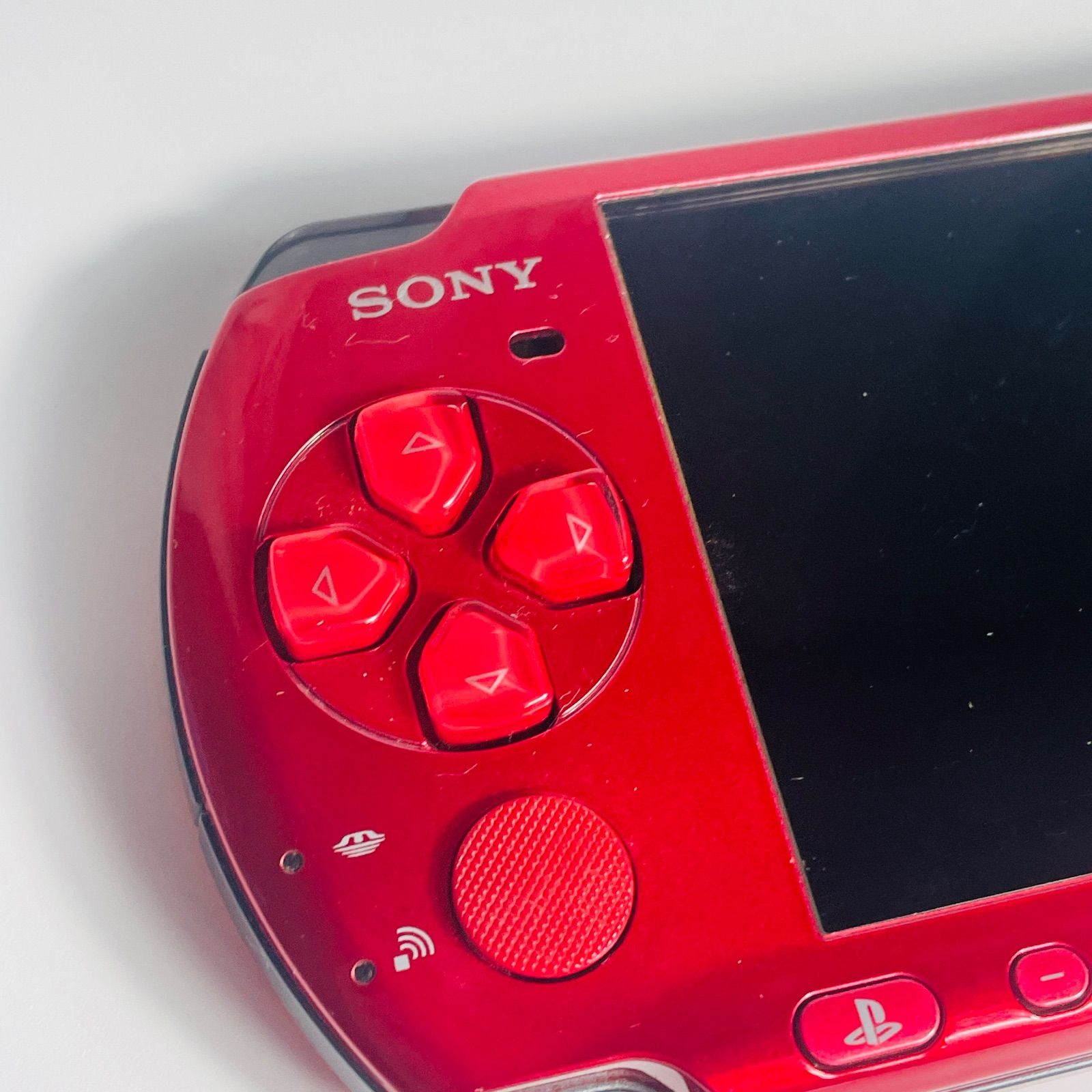 外観美品】PSP-3000 ラディアントレッド 本体のみ 動作確認済 SONY