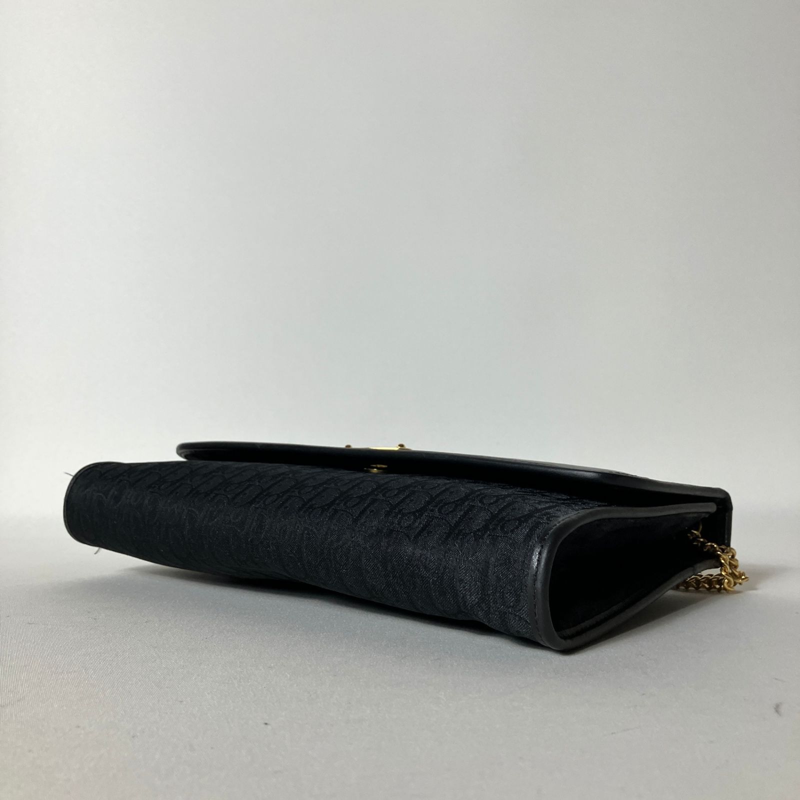 2511-348｜美品｜ディオール ショルダーバッグ ブラック トロッター 