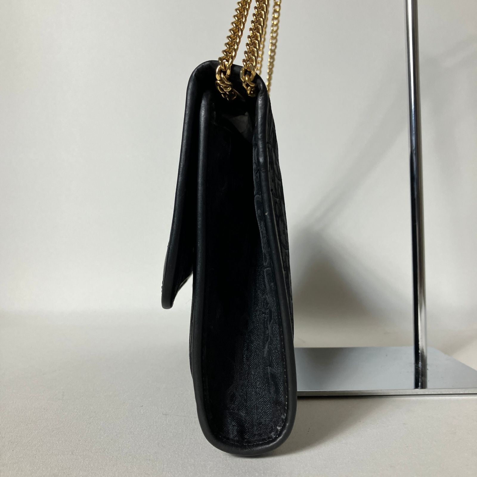 2511-348｜美品｜ディオール ショルダーバッグ ブラック トロッター