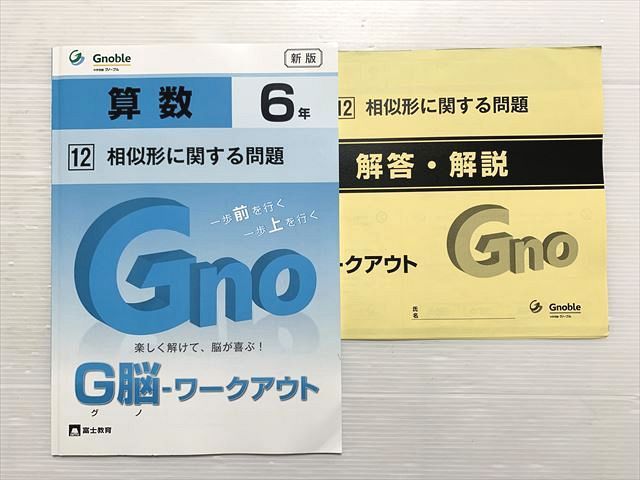 富士教育 算数6年 12 相似形に関する問題 新版 G脳ワークアウト 状態