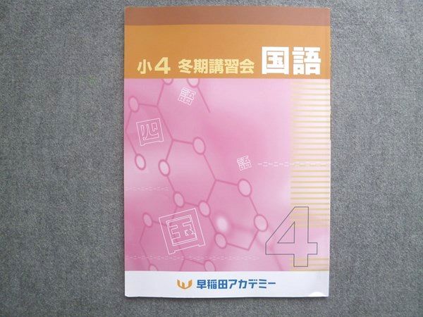早稲田アカデミー 小4 冬期講習会 国語 2022 006S2B - メルカリ