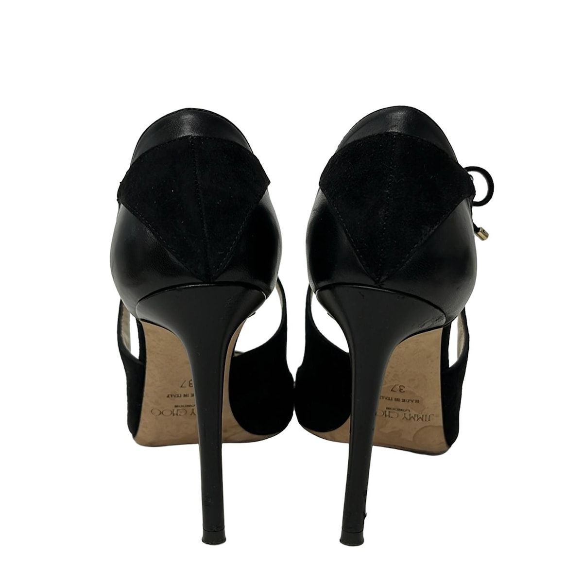 JIMMY CHOO(ジミーチュウ) パンプス 37 レディース - 黒 レザー - メルカリ