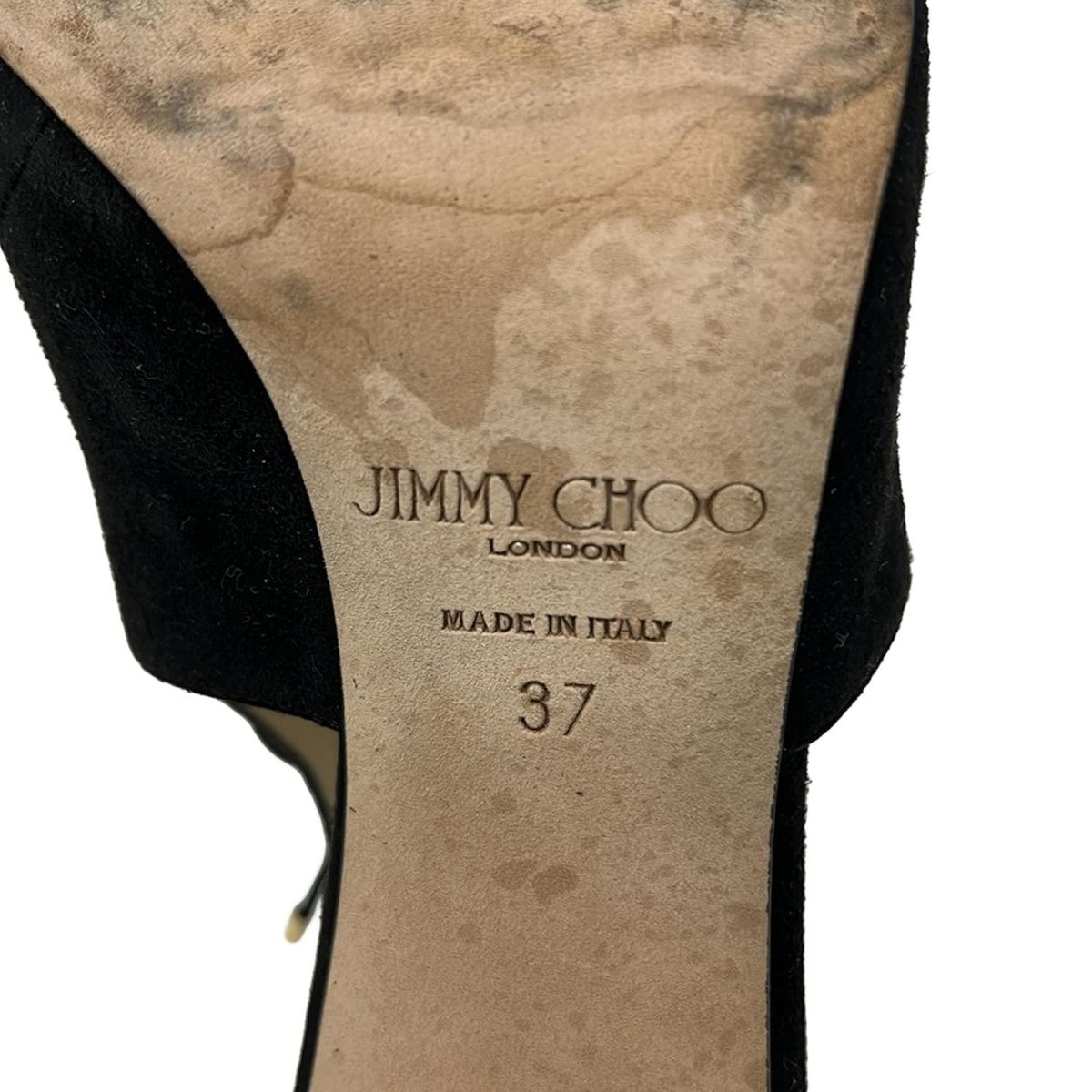 JIMMY CHOO(ジミーチュウ) パンプス 37 レディース - 黒 レザー - メルカリ