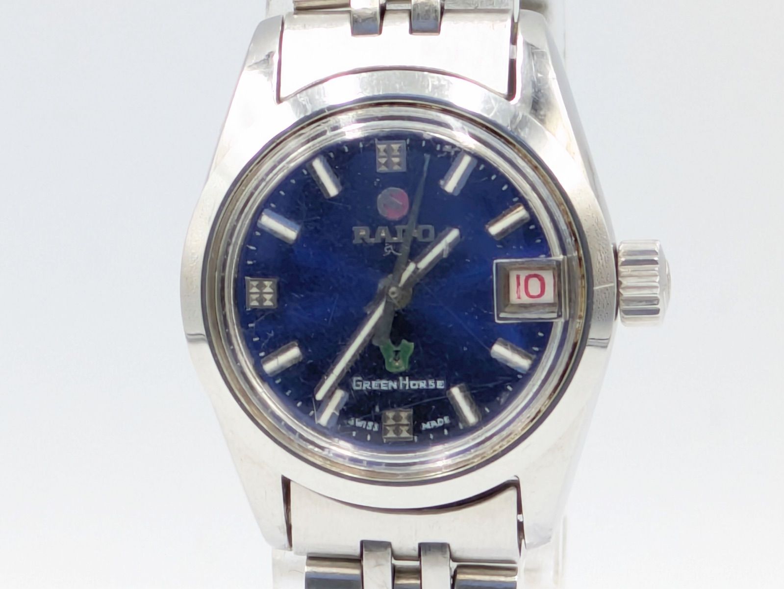 RADO ラドー Green Horse 自動巻き メンズ腕時計 ブルー文字盤 デイト