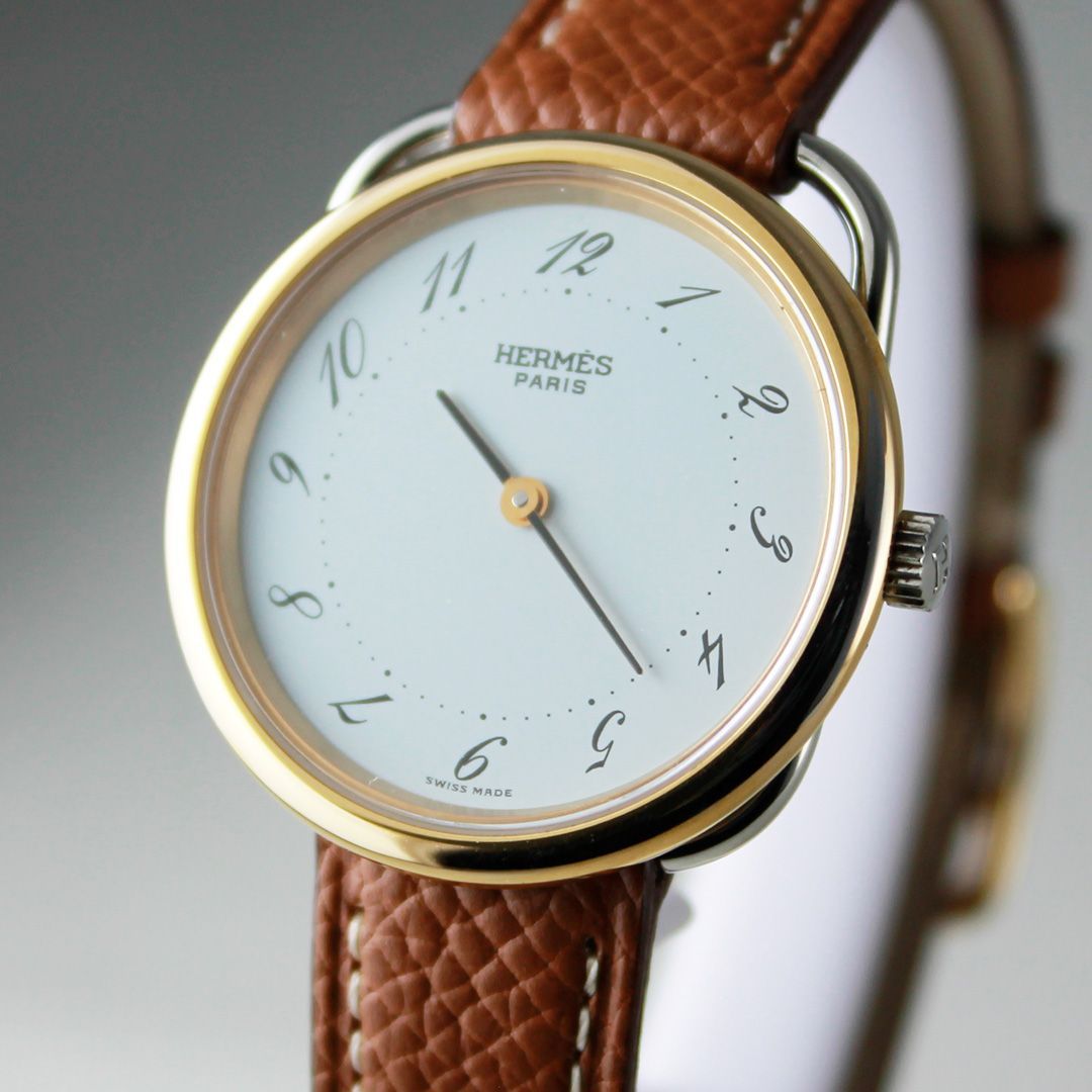 [希少]　HERMES エルメス 腕時計 アルソー メンズ 白文字盤 希少] HERMES エルメス 腕時計 アルソー メンズ 白文字盤 【公式通販】