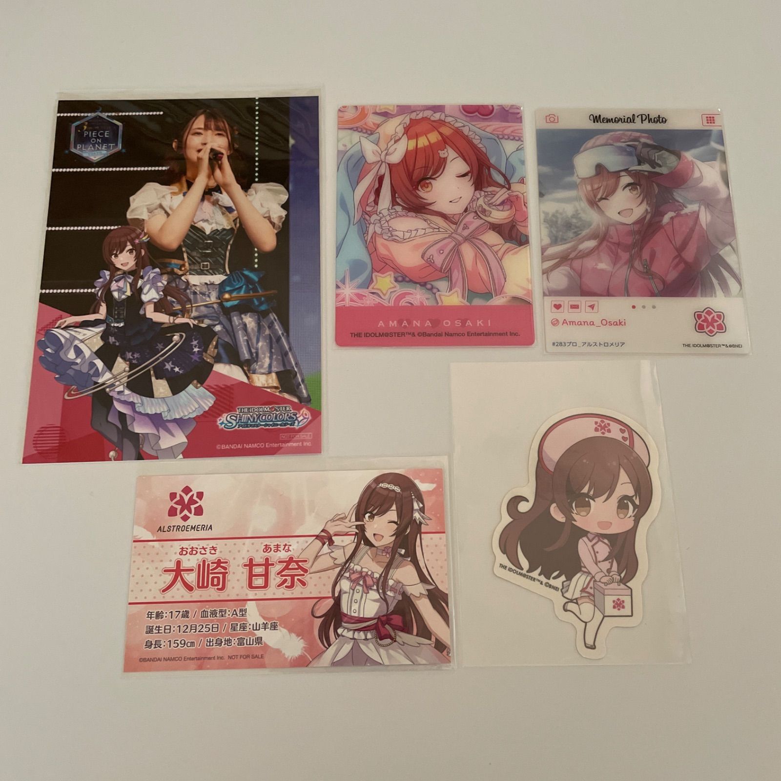 大崎甘奈 アイドルマスターシャイニーカラーズ カードほか計5点 id:9aο