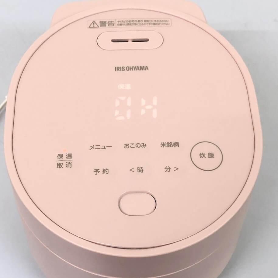 ss8242　アイリスオーヤマ 炊飯器 RC-MGA30P 3合 ピーチピンク 取扱説明書付 IRIS OHYAMA 炊飯ジャー マイコン式 銘柄炊き 小容量 一人暮らし マットカラー オシャレ ジャー炊飯器 中古 ss8242 【】 アイリスオーヤマ 炊飯器 RC-MGA30P 3合 ピーチピンク
