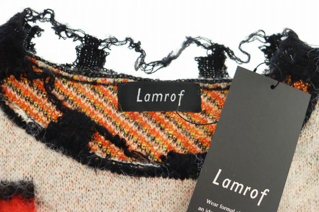Lamrof ラムノフ 25AW Berber Design Knit ダメージ加工 ベルベル