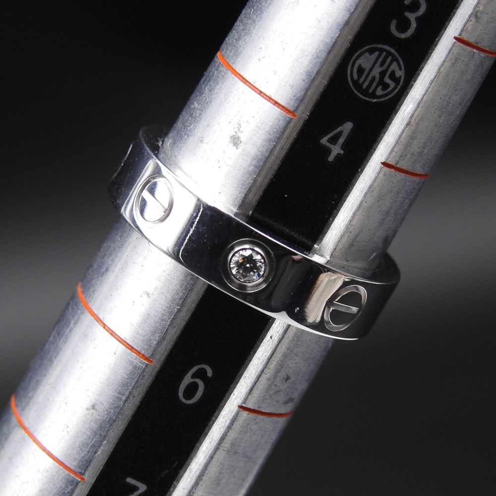 正規品・美品〕Cartier カルティエ ミニラブリング ダイヤ1P 正規品・美品〕Cartier カルティエ ミニラブリング ダイヤ1P