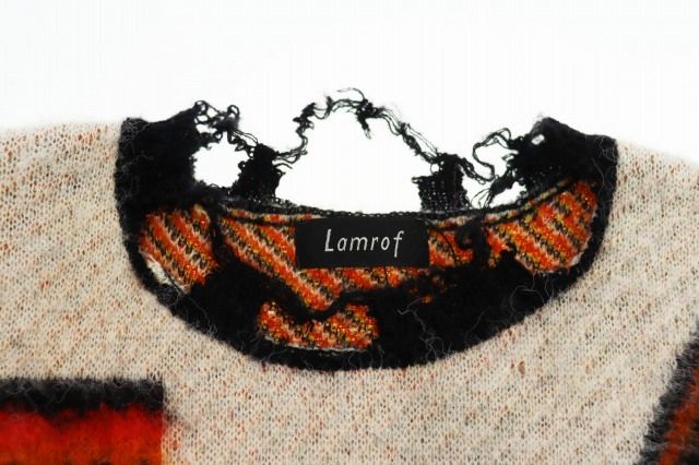Lamrof ラムノフ 25AW Berber Design Knit ダメージ加工 ベルベル
