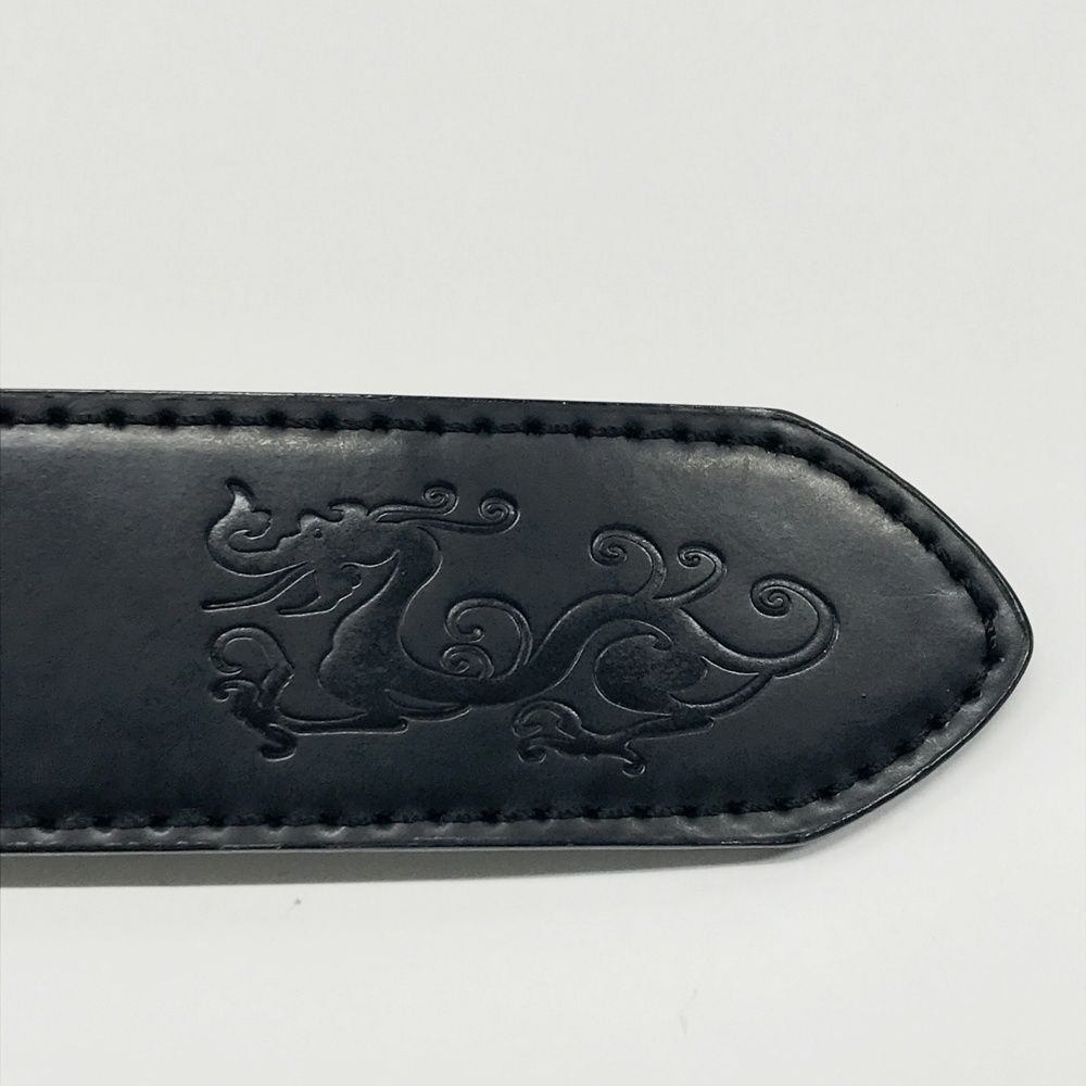 ダンスウィズドラゴン バックルベルト 黒 ゴルフウェア　ビシュー　スター　新品 DANCE WITH DRAGON ダンスウィズドラゴン バックルベルト ブラック系