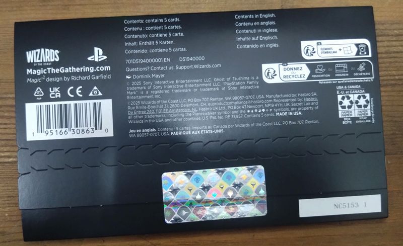 MTG】Secret Lair x PlayStation Superdrop Ghost of Tsushima Non