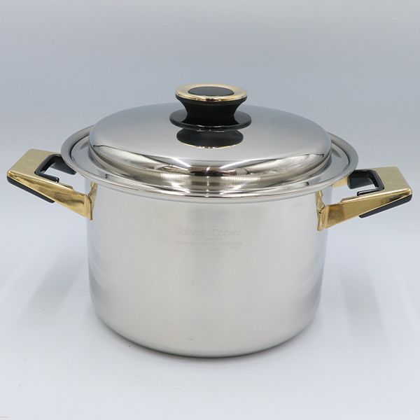 未使用 レインボークッカー プレミアム 21cm 5L 寸胴鍋 タッパーウェア 節水・時短・省エネで調理できる～ステンレス製調理器具『レインボー