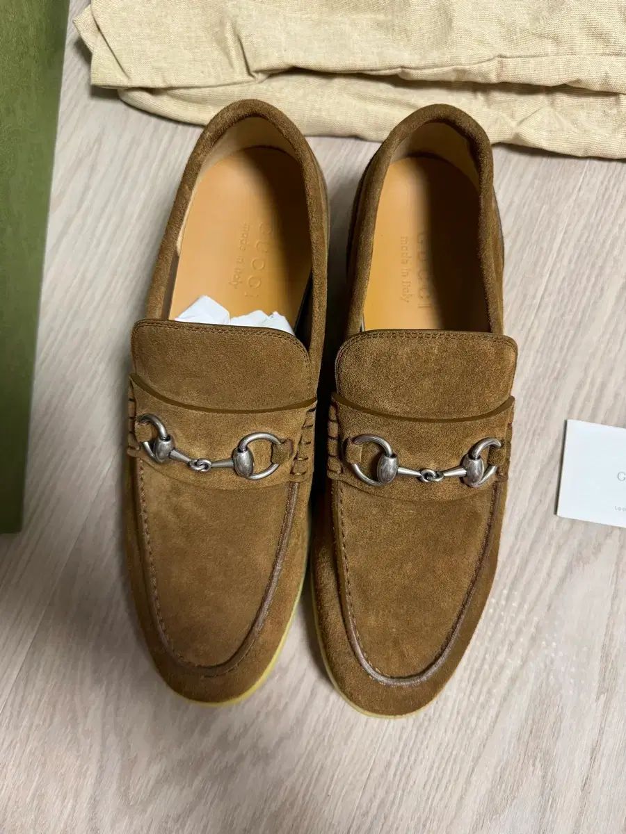 グッチ メンズ スウェード ホースビット スポーツブラ ブラウン