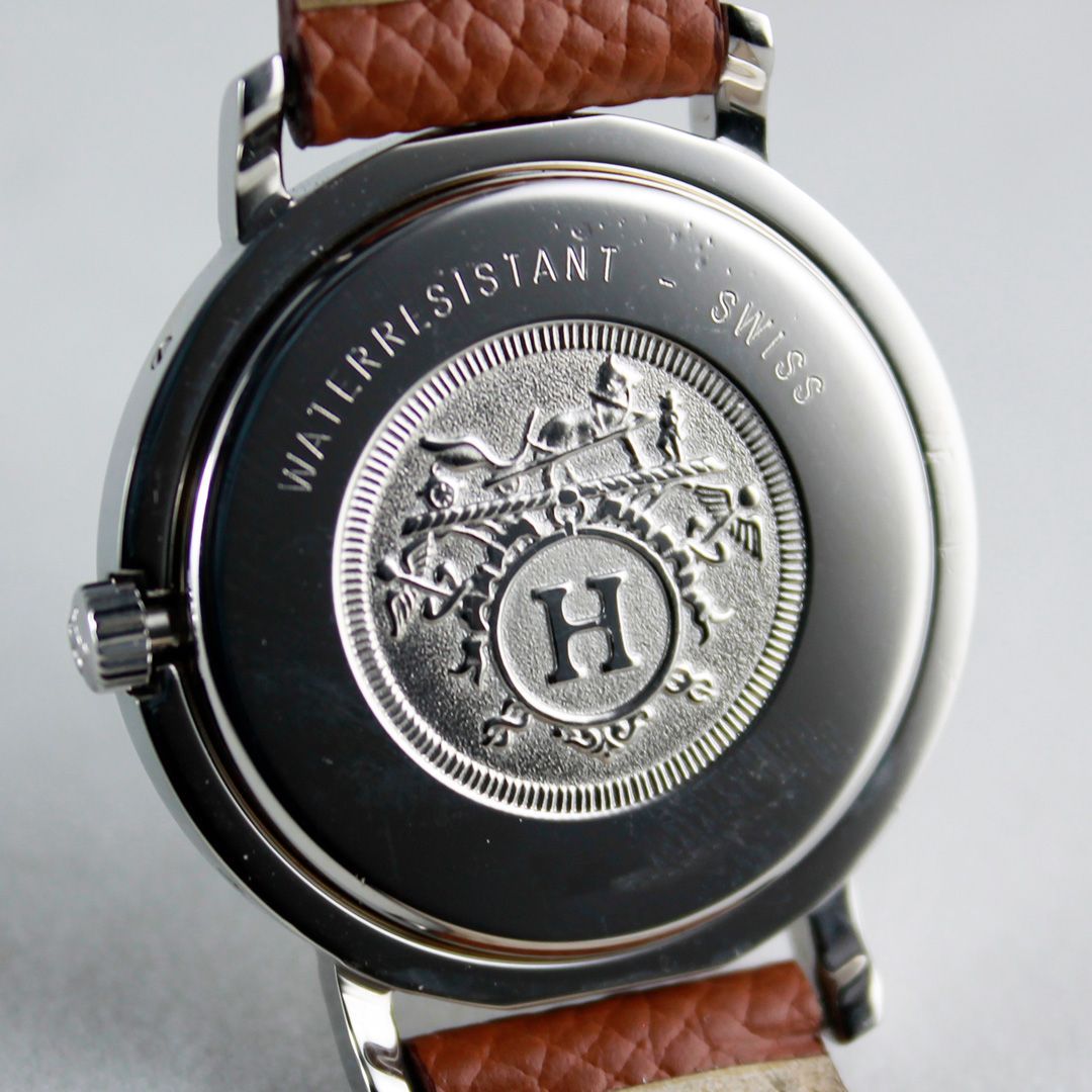 SA194 HERMES クリッパー 1980-90年代 ヴィンテージ 日付表示 クォーツ