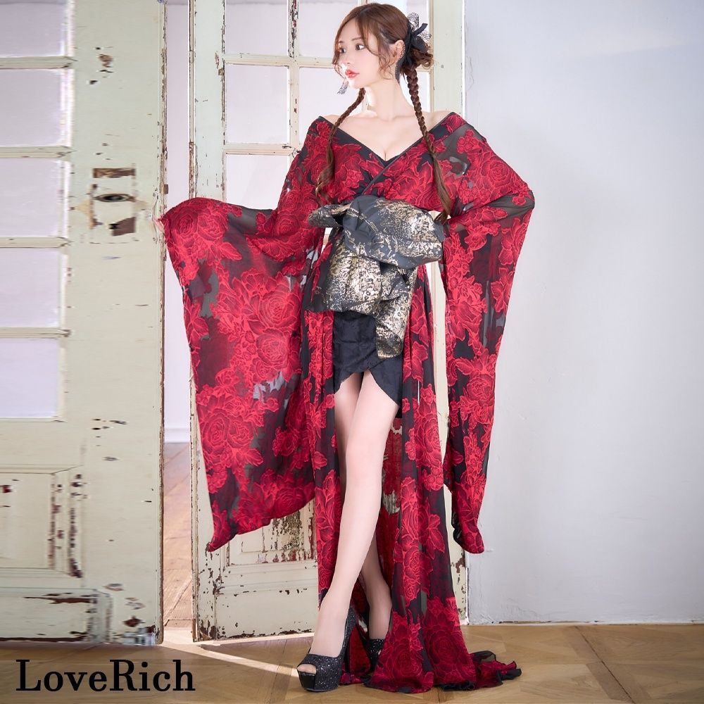 LoveRich ラブリッチ 【高級ライン】【3カラー/2点セット】花柄