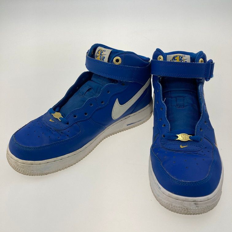 【中古品】NIKE ナイキ DR9513-400 AIR FORCE 1 MID 07 LV8 BLUE JAY/SAIL-YELLOW 靴 スニーカー 本体のみ（箱なし） 【160-251223-WA-01-iwa】