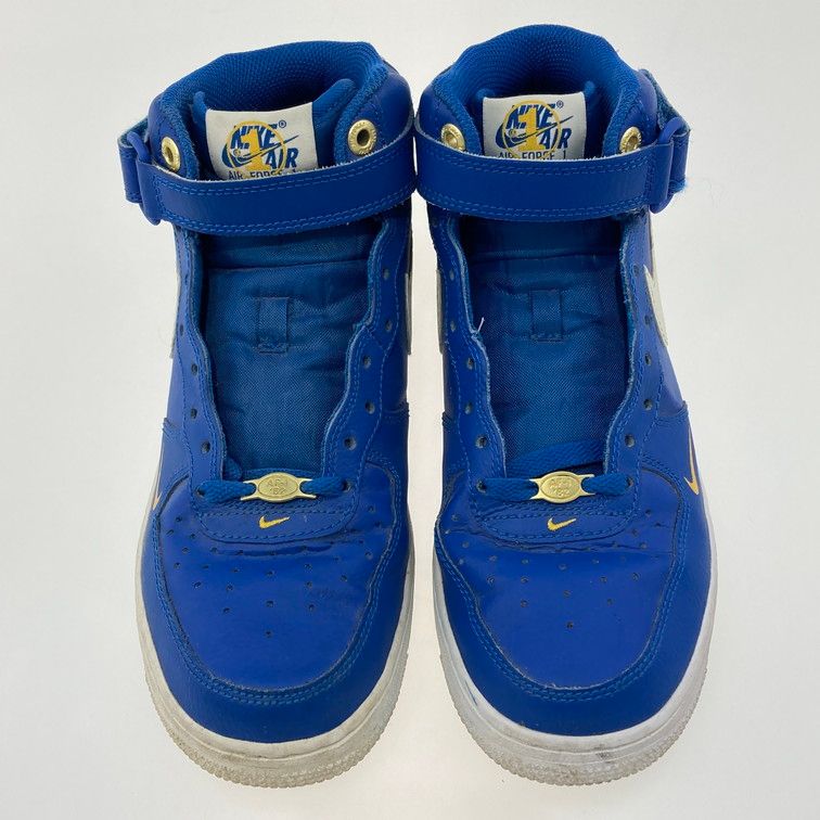 【中古品】NIKE ナイキ DR9513-400 AIR FORCE 1 MID 07 LV8 BLUE JAY/SAIL-YELLOW 靴 スニーカー 本体のみ（箱なし） 【160-251223-WA-01-iwa】