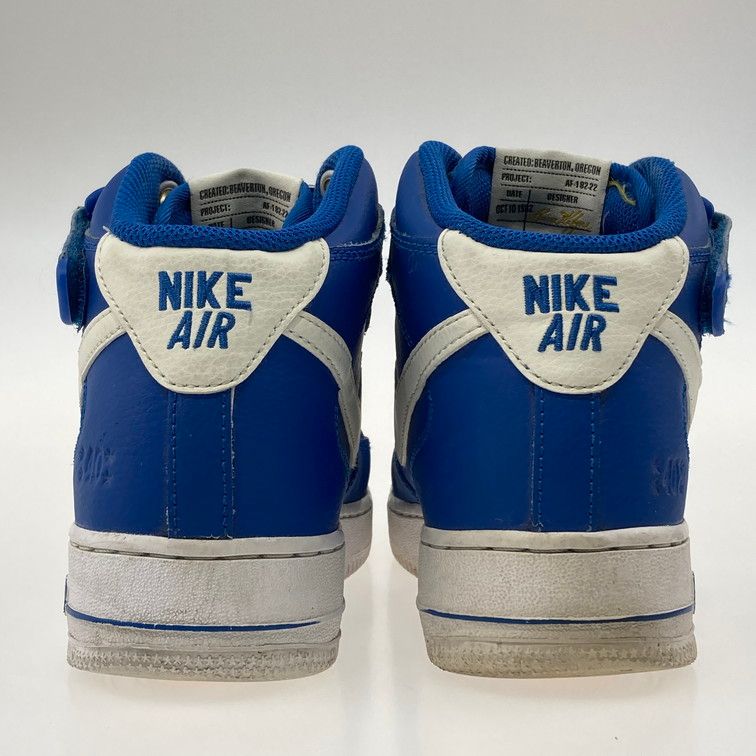【中古品】NIKE ナイキ DR9513-400 AIR FORCE 1 MID 07 LV8 BLUE JAY/SAIL-YELLOW 靴 スニーカー 本体のみ（箱なし） 【160-251223-WA-01-iwa】