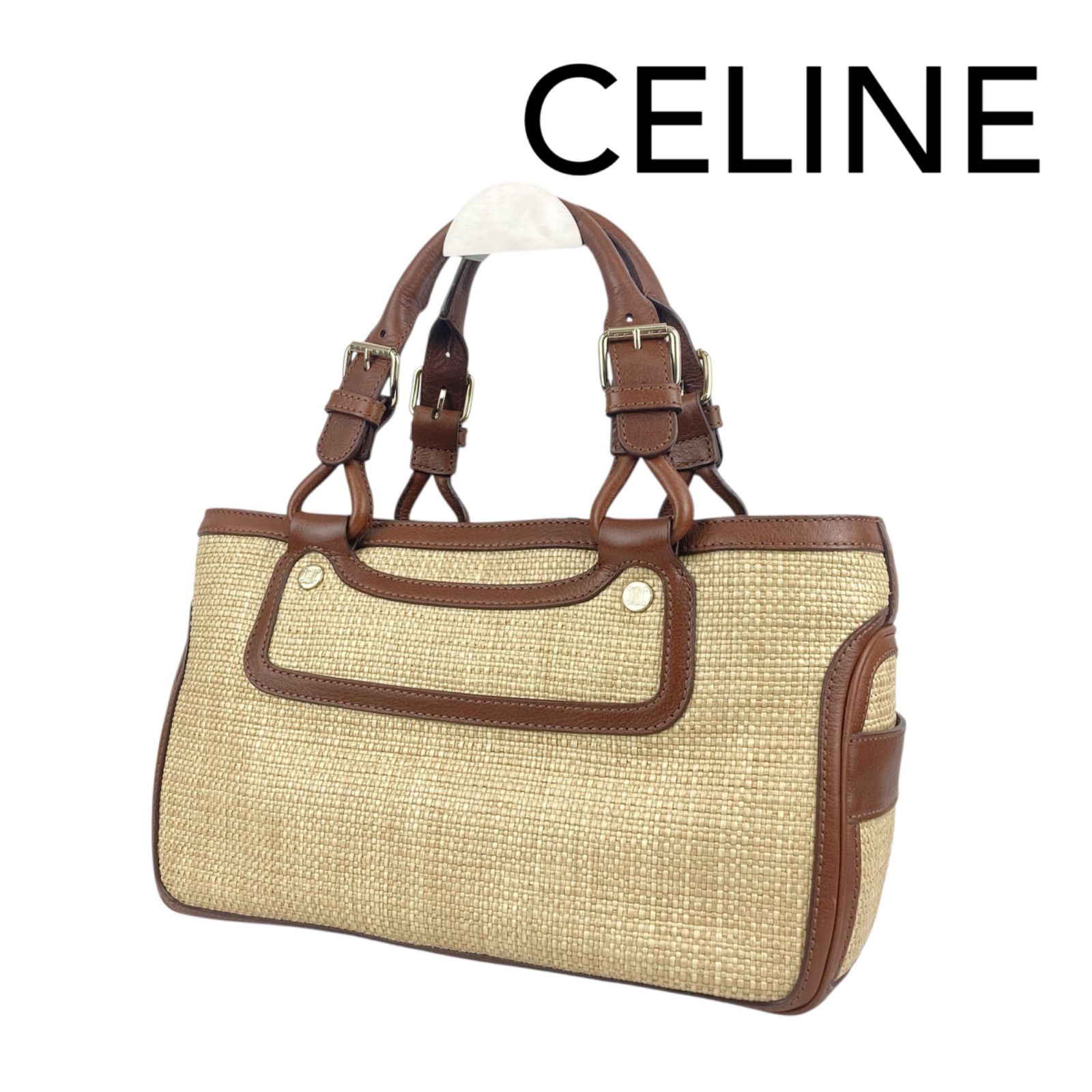 CELINE ベージュ ハンドバッグ　ブギーバッグ CELINE（セリーヌ） ブギーバッグ ハンドバッグ トートバッグ レザー