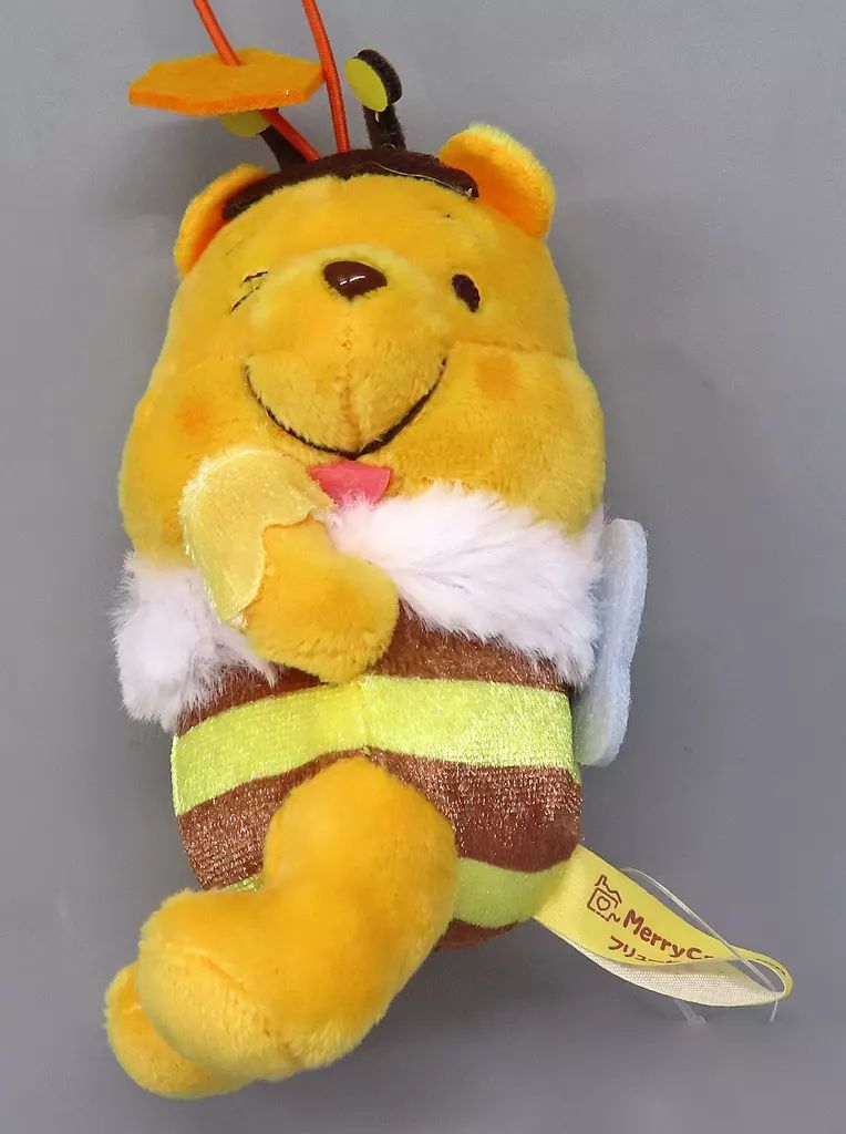 中古】キーホルダー プーさん(A/オレンジ) 【FDT】まんぷくみつばち