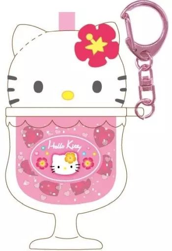 中古】キーホルダー ハローキティ 90s ハイビスカス カラフルソーダ