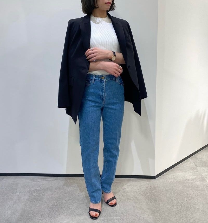 Theory セオリー☆トレサブルウールテーラードジャケット 2 ネイビー