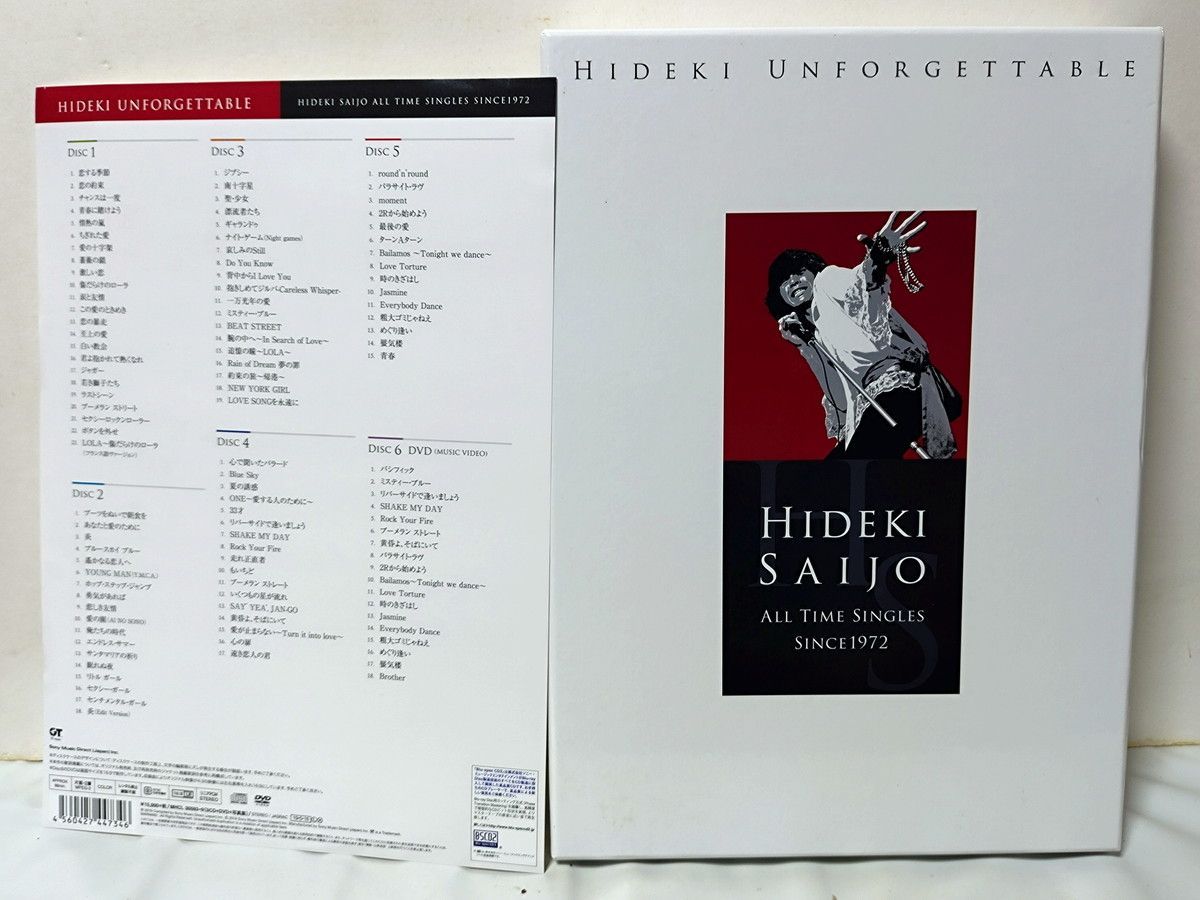 HIDEKI UNFORGETTABLE-HIDEKI SAIJO ALL TIME SINGLES SINCE1972(Blu