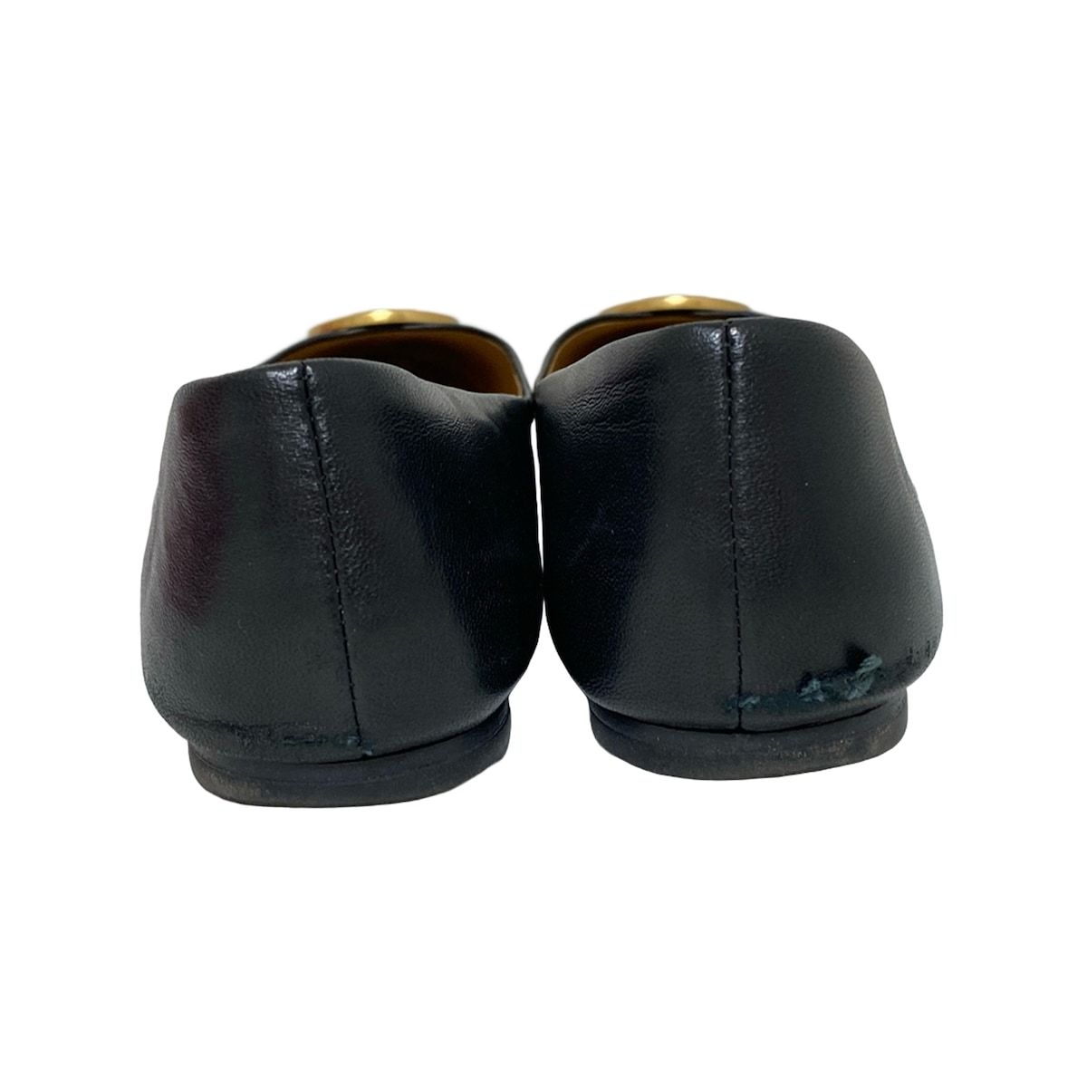 TORY BURCH(トリーバーチ) フラットシューズ 8 M レディース - 黒