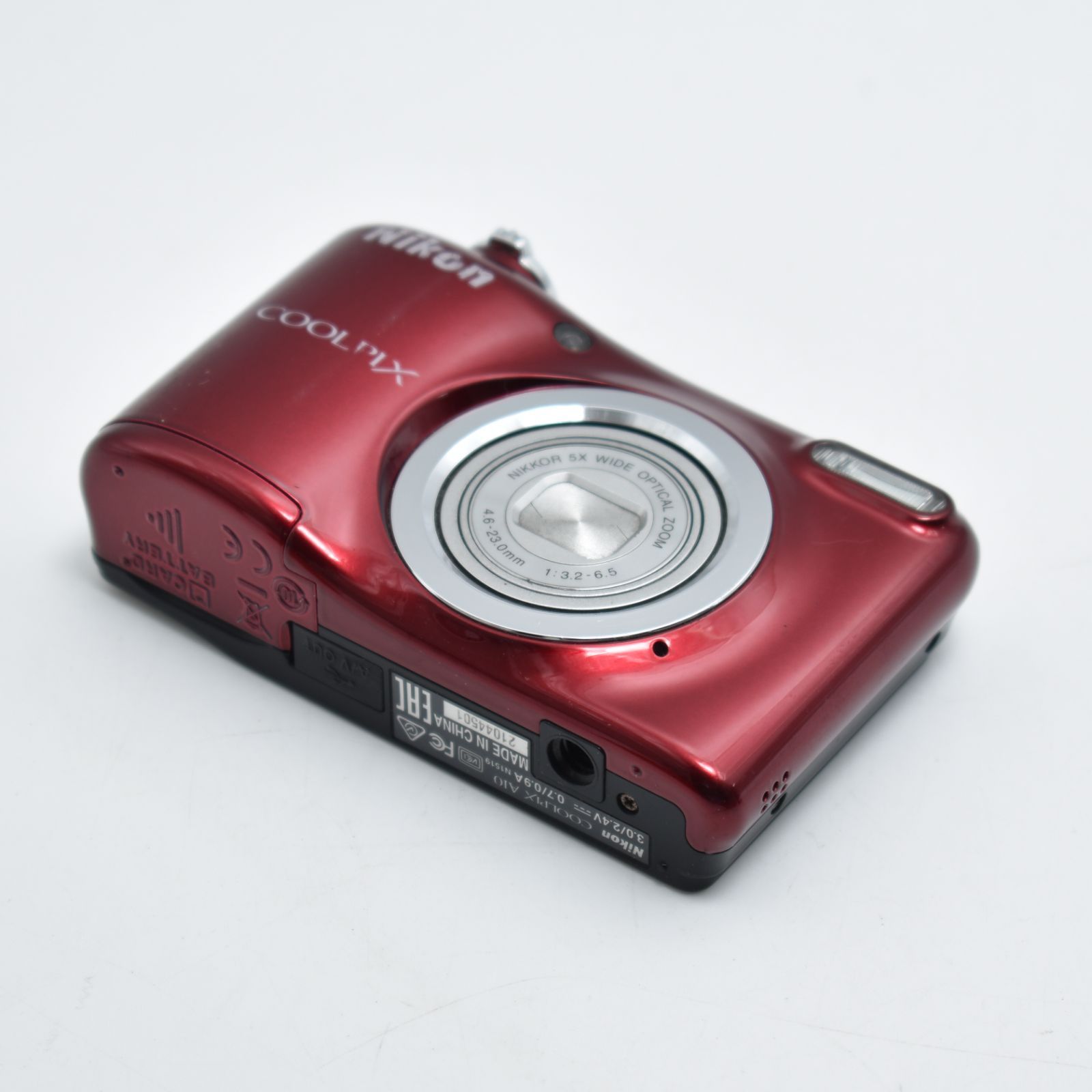 B#10767 Nikon デジタルカメラ COOLPIX A10 レッド 光学5倍ズーム 1614