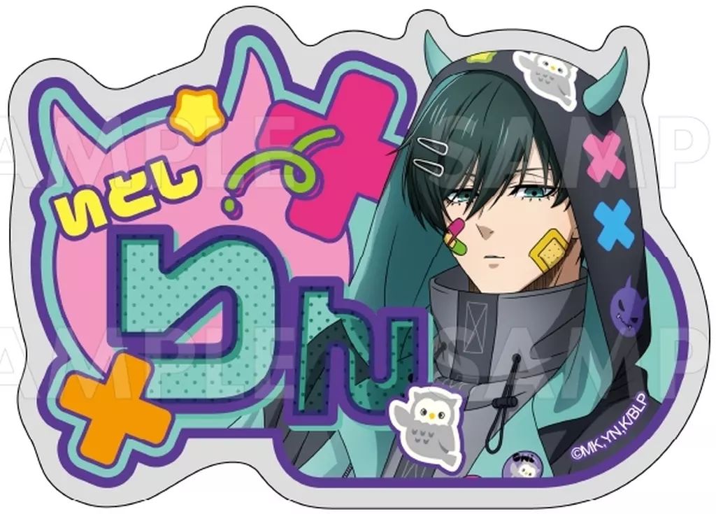 糸師凛　でびデコパーカー　缶バッジ TVアニメ『ブルーロック』 トレーディンググリッター缶バッジ でびデコ