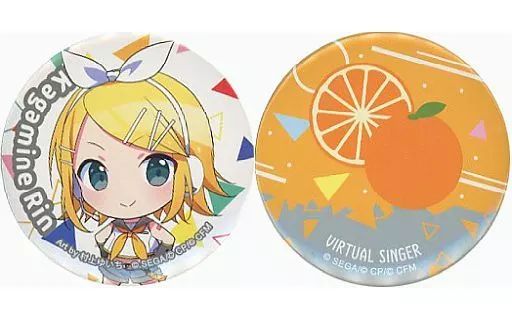 中古】バッジ・ピンズ 鏡音リン 缶バッジセット(2個組) 「セガ