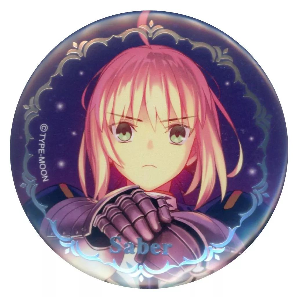 中古】バッジ・ピンズ セイバー(金箔仕様) 「Fate/stay night 20周年