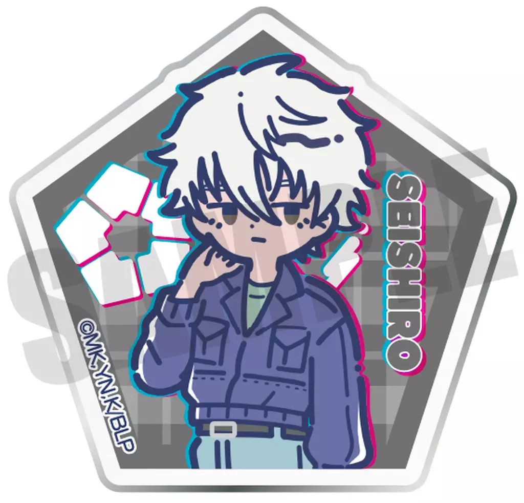 ブルーロック　ヴィレッジヴァンガード　アクリルバッジ　凪誠士郎 ブルーロック ヴィレッジヴァンガード ヴィレヴァン アクリルバッジ 凪