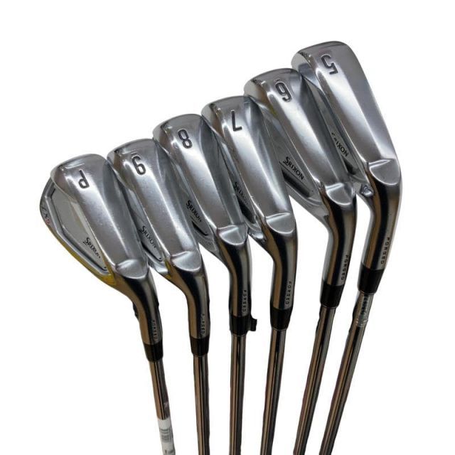 中古】 ダンロップ SRIXON ZX5 6S アイアンセット IR 純正特注シャフト